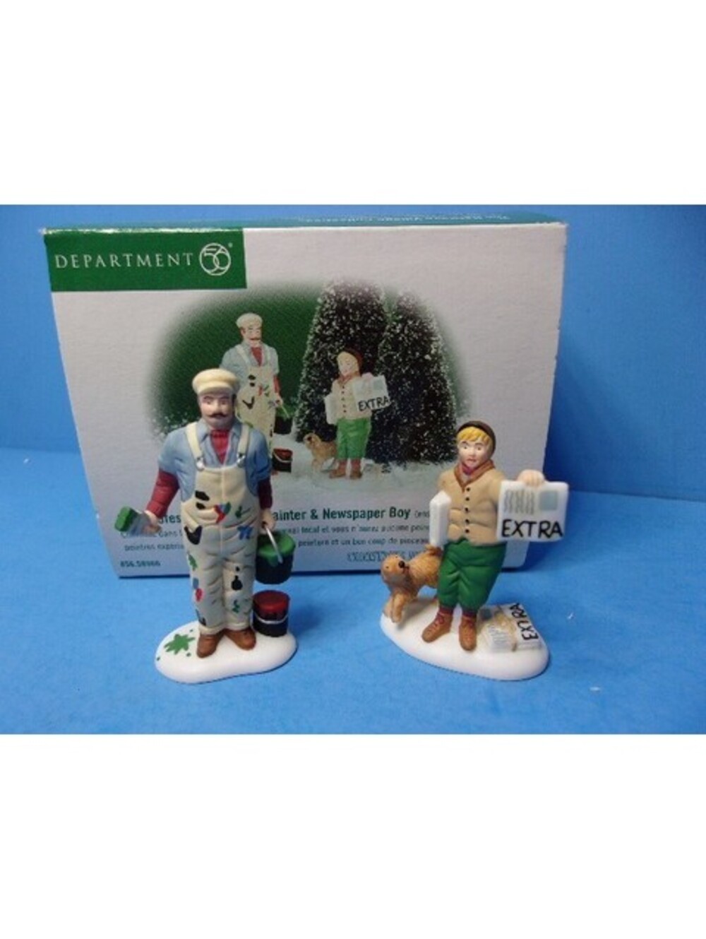 Dept 56 City Professions House Painter & Newspaper Boy #58966 Set of 2 Xmas City